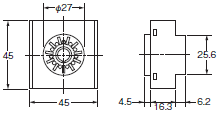 H7CC-R 外形寸法 25 