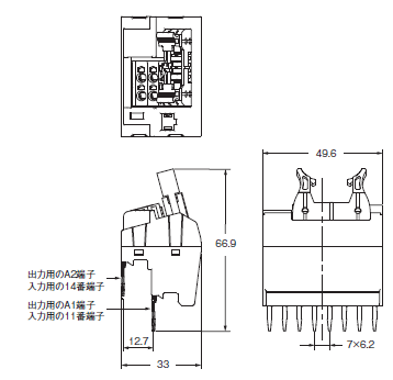 G2RV-ST 外形寸法 16 