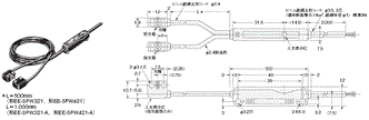 EE-SPW321 / 421 外形寸法 2 