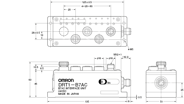 DRT1-B7AC 外形寸法 1 