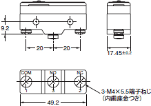 X 外形寸法 2 