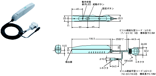 V600-CH1D 外形寸法 2 