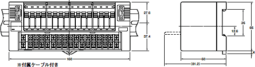 GT1-ROS16 / ROP08 / FOP08 外形寸法 1 