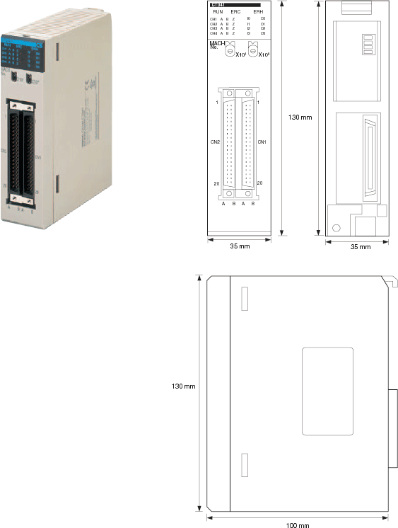CS1W-CT021 / 041 外形寸法 1 