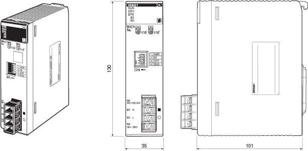 CS1W-SRM21 外形寸法 1 