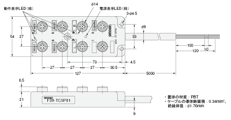 F39-TC5 外形寸法 1 