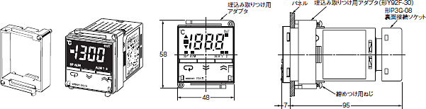 OMRON(オムロン) サーマックS 電子温度調節器 E5CSタイプ E5CS-RPU-W - 2