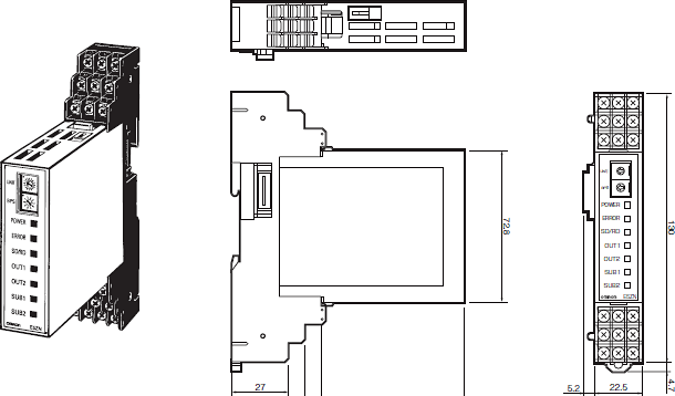 E5ZN 外形寸法 4 