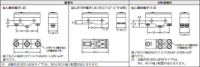 中古】 OMRON オムロン 一般用基本スイッチ Zタイプ Z-15GQ22-B