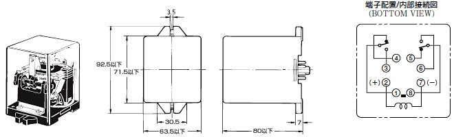 G4Q 外形寸法 3 