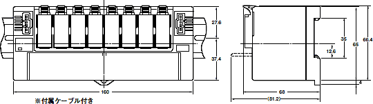 GT1-ROS16 / ROP08 / FOP08 外形寸法 2 