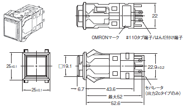 A3P 外形寸法 3 