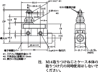 ZC-□55 外形寸法 3 
