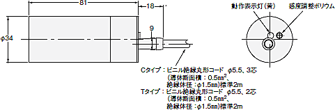 E2K-C 外形寸法 4 