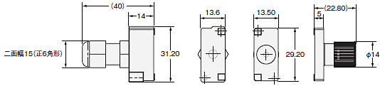 E32-HB04, E3X-DAT□-S 外形寸法 6 