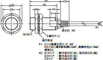 E2EM 外形寸法 5 