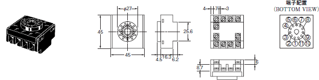 E5CS 外形寸法 22 