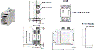 F3SN-A / -B, F3SH-A 外形寸法 13 