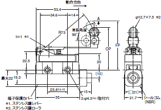 ZC-□55 外形寸法 13 
