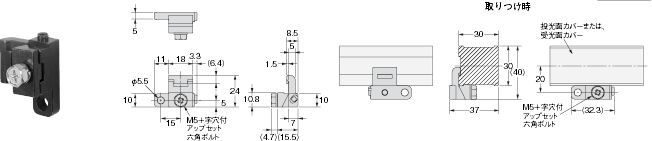 F3SN-A / -B, F3SH-A 外形寸法 23 