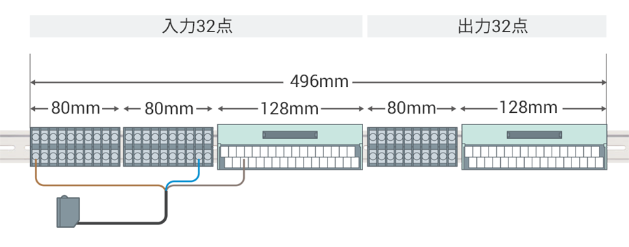 ねじ式のコネクタ端子台