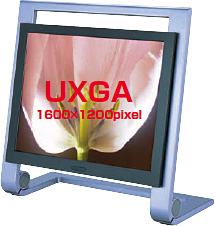 VCR800 特長 4 超高解像度のUXGA準動画のデジタルファインスコープ（LCDビルトイン）VCR800