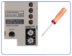 G3PF 特長 8 CT内蔵SSR形G3PFは簡単設定(ヒータ断線検出レベル)