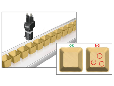汚れや傷の検査の自動化（高速画像処理で全数検査）