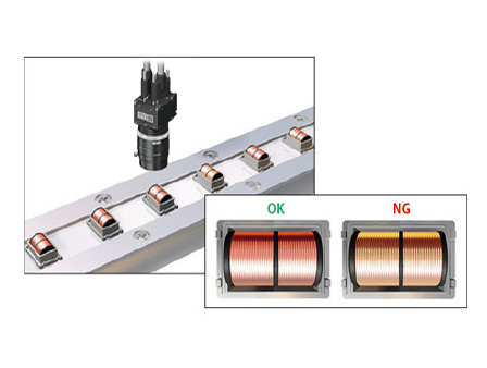 巻線コイルの異種混入検査