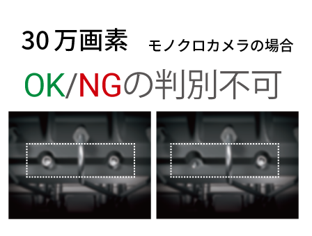 エンジン組み立て工程での複数ボルトの有無検査