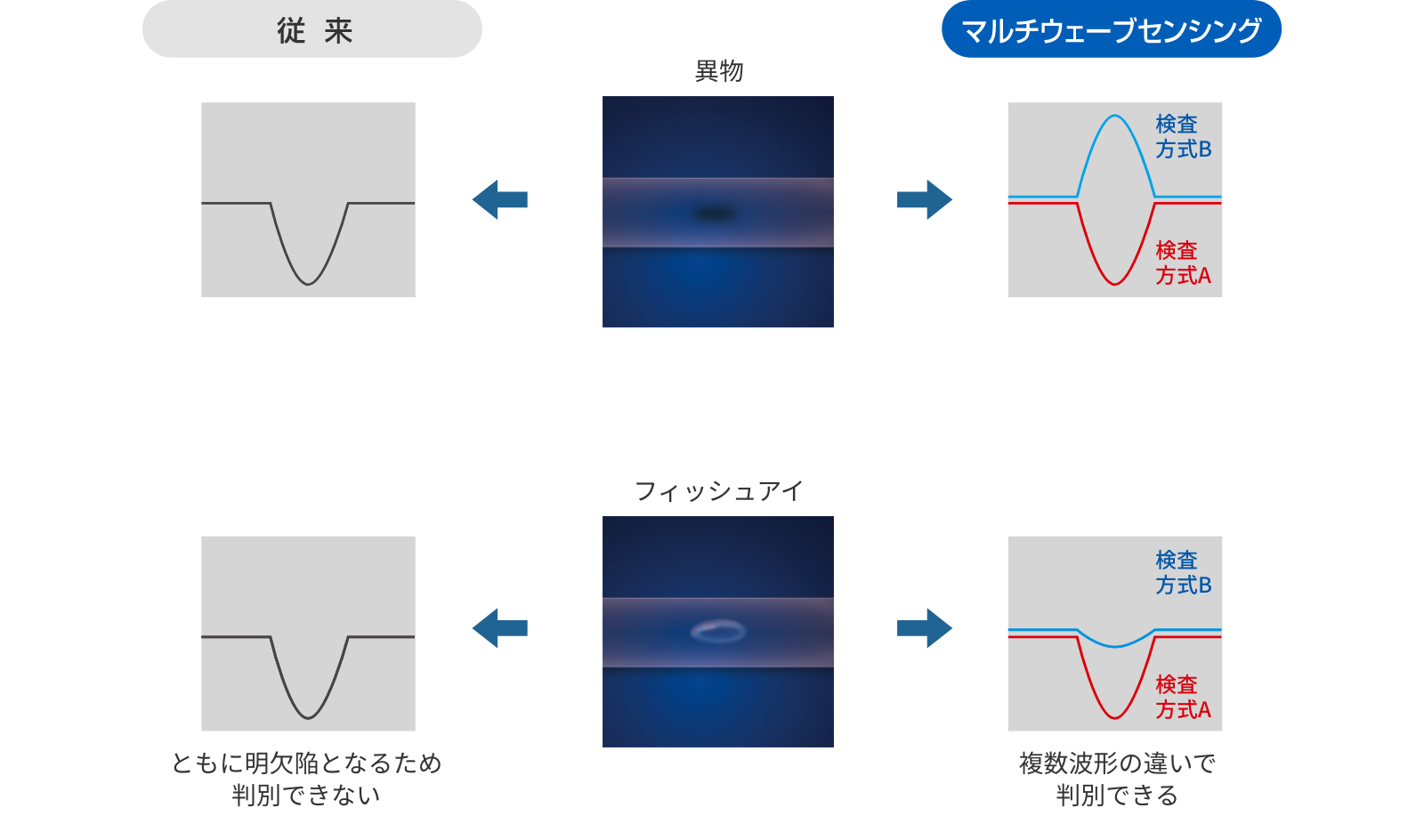 フィッシュアイと異物の判別