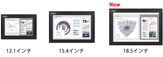 オムロン産業用モニタに18.5インチモデルが登場