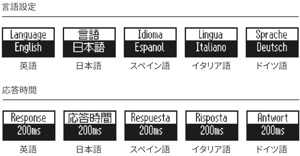 有機ELディスプレイ×5言語対応