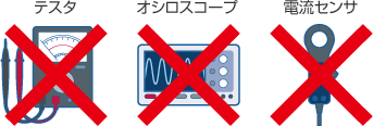 配線取り外しやテスタがなくても分かります