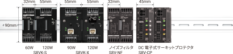 高さ統一でデッドスペースを削減し制御盤を小型化