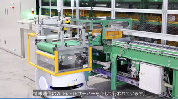 部品の自動搬送と在庫管理まで一貫したシステムの構築により、生産効率の向上を実現