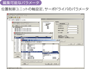 編集可能なパラメータ