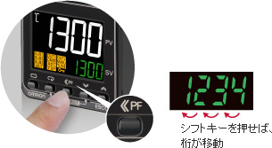 シフトキーにより数値入力工数を削減