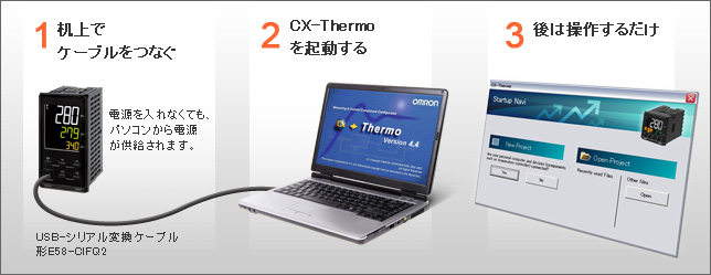電源不要でパラメータ設定が可能