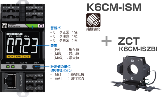 モータ状態監視機器 K6CMシリーズ 特設ページ - 絶縁抵抗タイプ