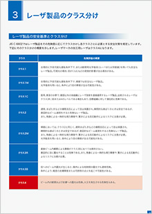 レーザ安全知識編 掲載イメージ