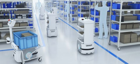 自動搬送するモバイルロボット