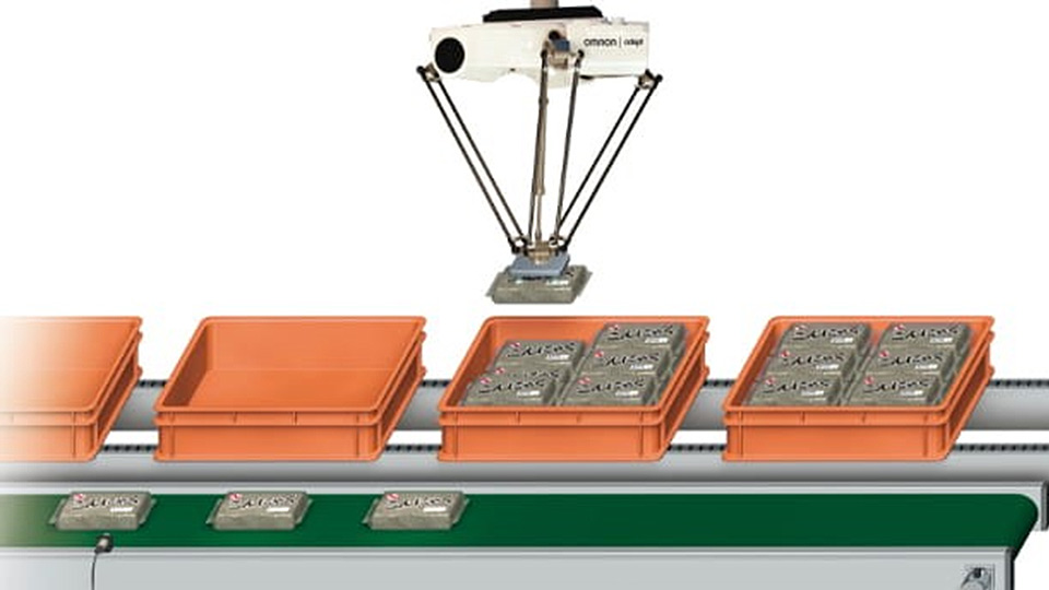 こんにゃくのパレット詰め作業をロボットで自動化