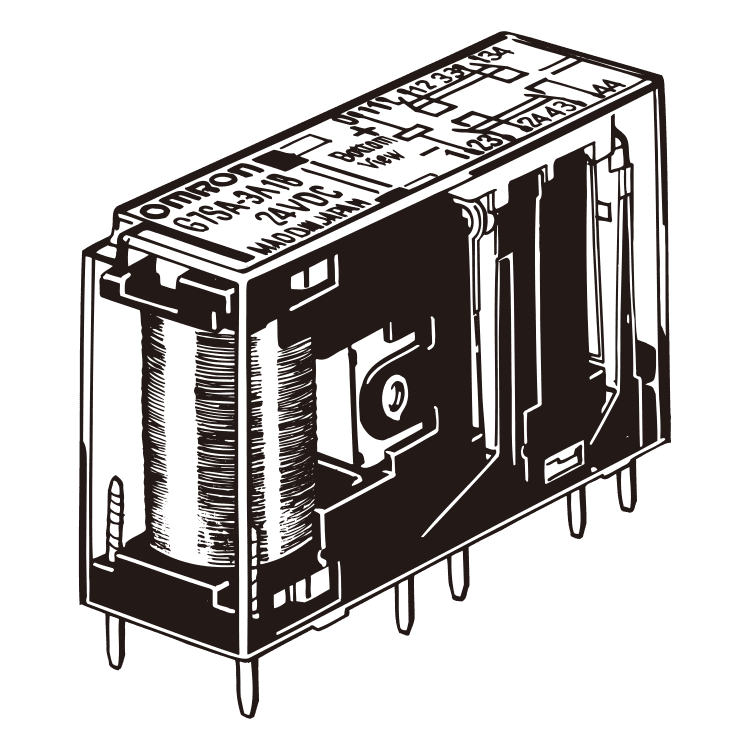 強制ガイド接点機構付きリレー