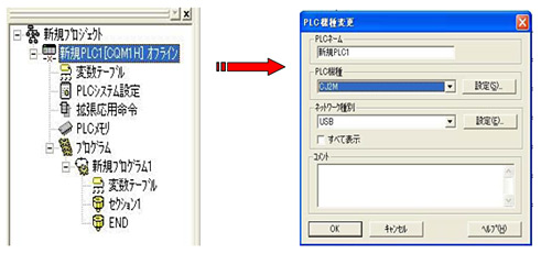 CQM1H→CJ2M への機種変更