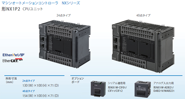 マシンオートメーションコントローラ　NXシリーズ