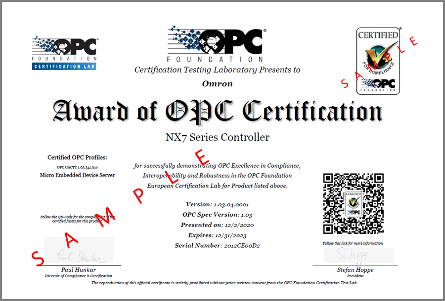 OPC UA認証の更新