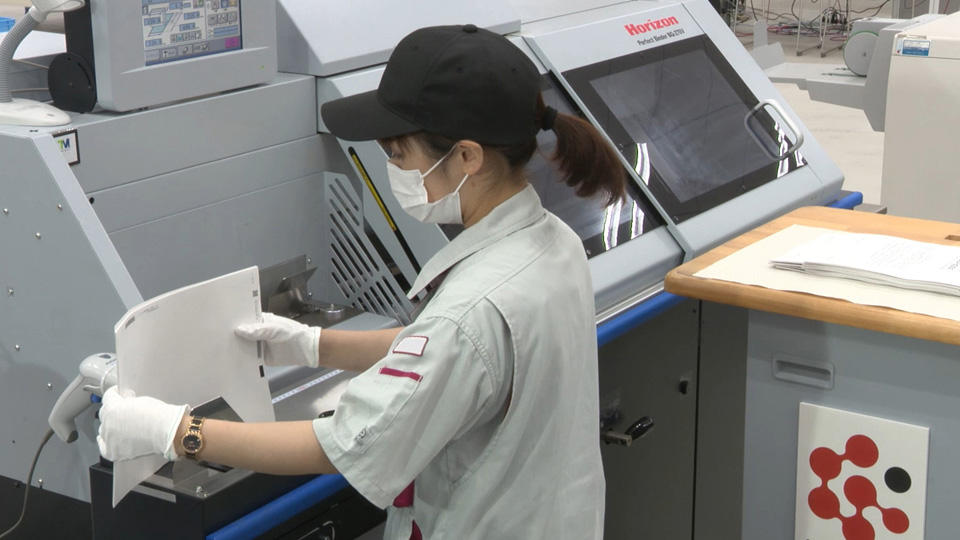 人手作業に依存した小・中ロットの製本作業