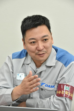 ダイキン工業 堺製作所 空調生産本部 臨海製造部 予防保全担当の藤谷宣典氏