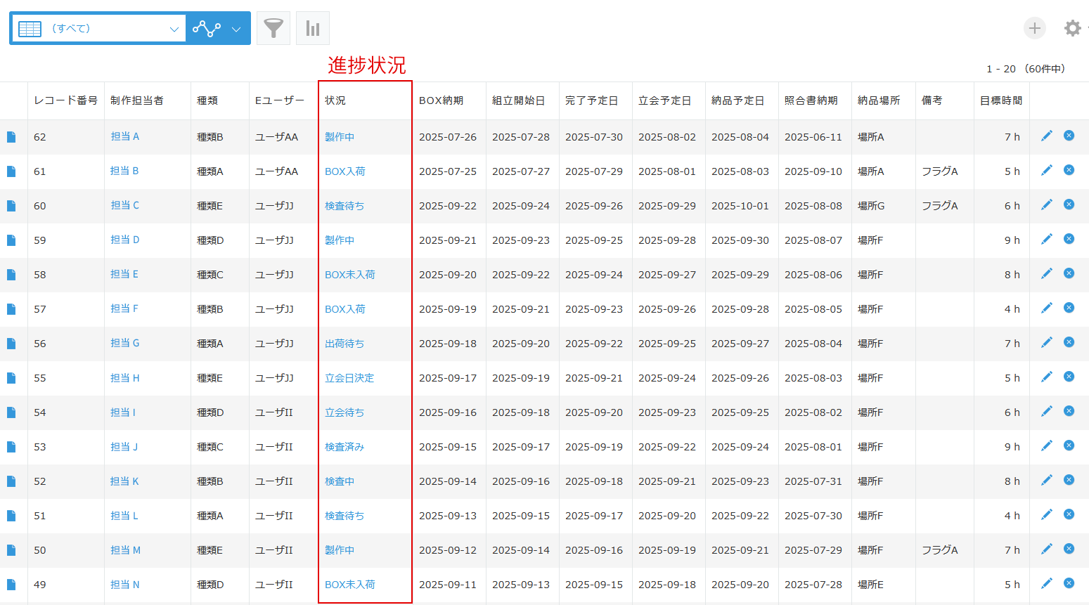 スケジュール管理アプリ